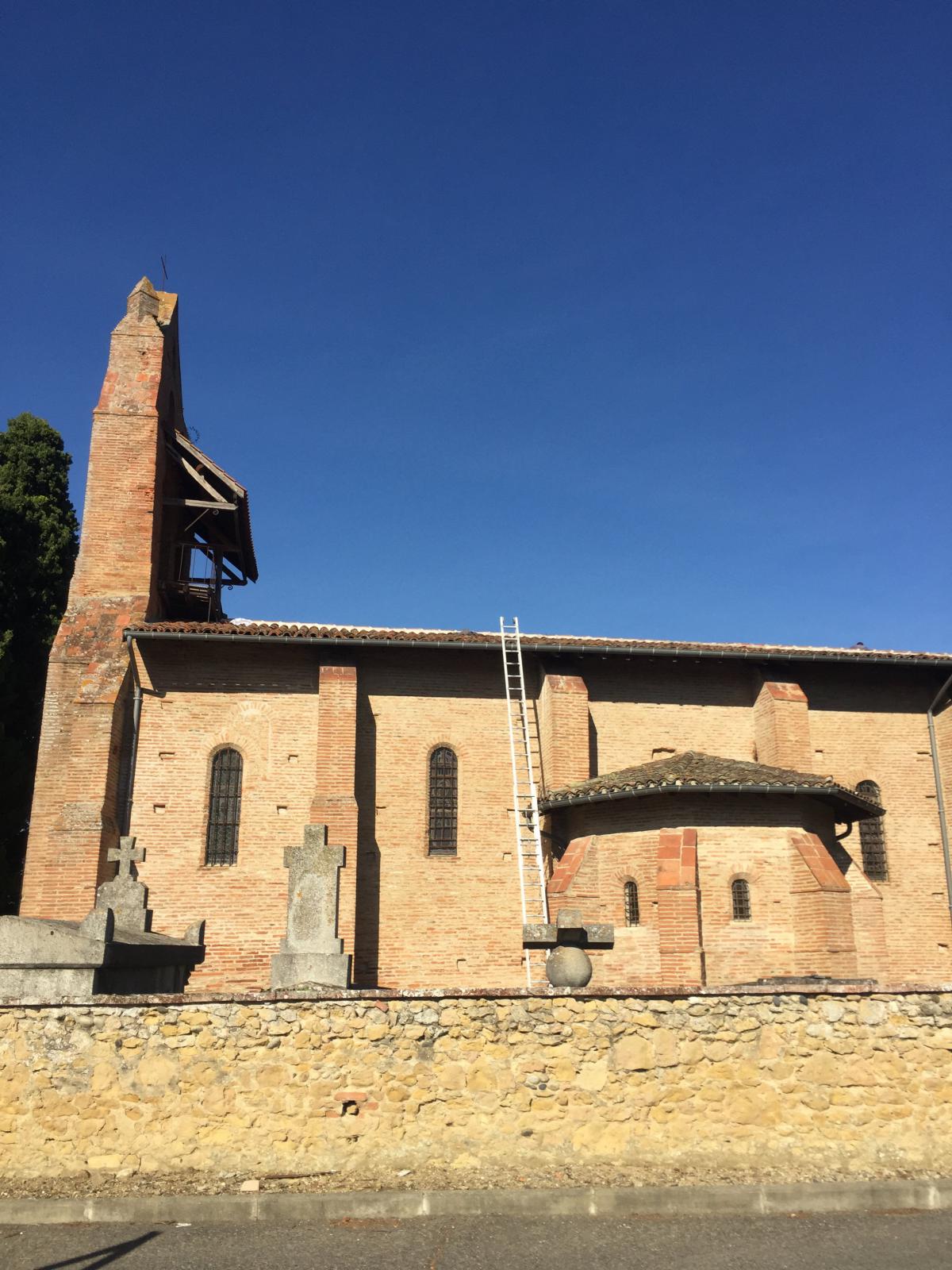 renovation eglise de pompertuzat